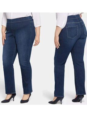 NYDJ Jeans 3X Pull On Sculpt-Her LiftXLux Straight leg Denim *